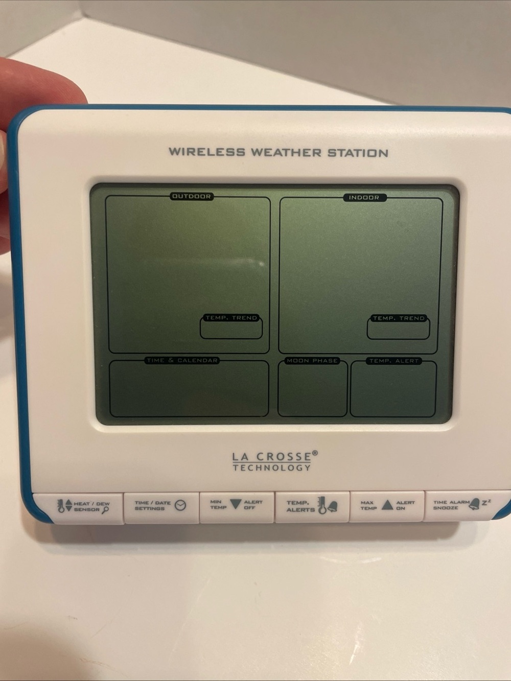 La Crosse Tech 308-1711BL Wireless Weather Station part. Screen Unit Only